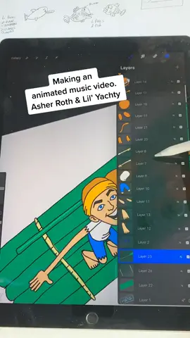 Making a music video. Designing an overhead surfing view of Asher. #animation #newmusic #musicvideo #motiongraphics #fyp