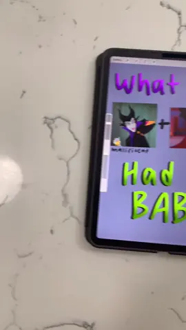 What if Jafar and Malificent had a child🌿🍄🌑 Who should I do next! #malificent #alladin #disney #childhood #villian #procreate #fyp #digitalart