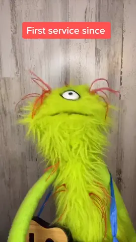 1st service since #Quarantine #Ashthealien leads worship #Faithnotfear #ShyawWade #puppetsoftiktok #gravesintogardens