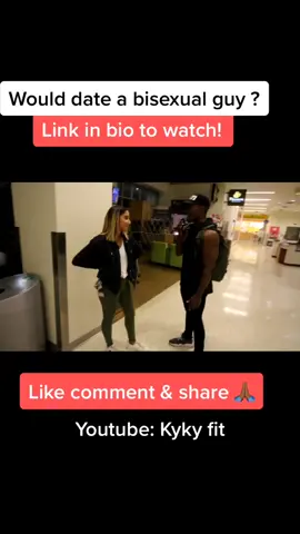 Would you date a bisexual guy ?  (Link in bio to watch on my YouTube) Blow this up for part 2. #fyp #foryoupage #publicinterview #youtube #viral #4u