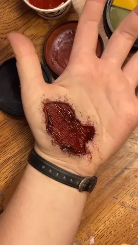 Sorry no removal 😅 I messed up recording. Also, I hate this, but have it anyways #sfx #sfxartist #sfxmakeup #gore #turtorial #fyp #foryou