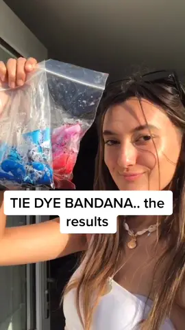 TIE DYE BANDANAS... I can’t believe I turned this into a TOP!🥰🥺 #foryou #couple #tiedye
