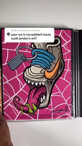 Here’s some Travis Scott Sneaker Art Like requested Reply to @kinuthecat #ReplyToComments #travisscott #sneakercon #artwork #sketch #art