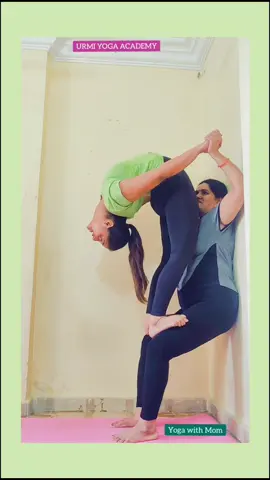 Yoga with my Mom ❤️  Instagram- yogaurmi.india #yogaonline #yogaurmi #yogateacher #yogalife #yog #yoga