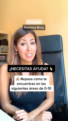 ¿Necesitas ayuda? 👉🏼 Valora las siguientes áreas #psicologia #ayuda #ansiedad #terapia #EduTok