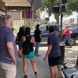Protesters encounter a man with a chainsaw in #McAllen #Texas #blm #blacklivesmatter