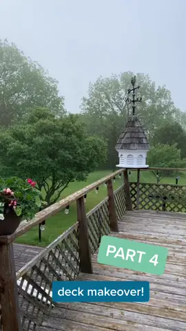 Part 4! A snazzy deck makeover #fyp #foryoupage #homerenovation