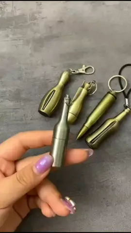 Personalized creative wine bottle small lighter, repeated use of kerosene, convenient ornaments, do you like it?#tiktok #lighter #foryou