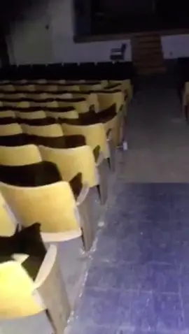 #exploring #abandoned auditorium where 2 kids unfortunate fell #urbex #alone