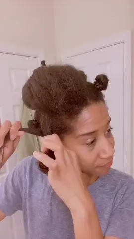 Getting ready... #bantuknotout #naturalhairtiktok #transitioninghair #BlackTikTok #blacktiktoker #blackgirlmagic #trending #naturalhairstyles #foryou