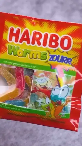 Haribo worms candy is so Easy 😜 #candy #haribo #worms #DIY #miniature