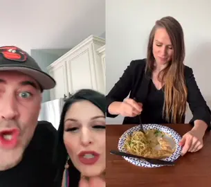 #duet with @scottdhenry PASTA, PEAS AND PARMESAN CHEESE! @hollydrakehenry #KeepingItCute #HiddenTalents #keto #friendship #dinner