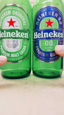 Heineken vs. Heineken 0.0            #beer #heineken #health #healthy #noalcohol #nolow