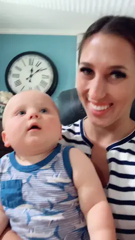 Anyone else have a baby that doesn’t leave their side!? #momproblems #MomsofTikTok #babyboy #obsessed
