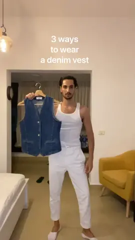 3 ways to wear a denim vest! #styleinsporation #styletips #styletipz #stylinghack #howtowear #stylebloogger #outfitideass #outfitinspiration #