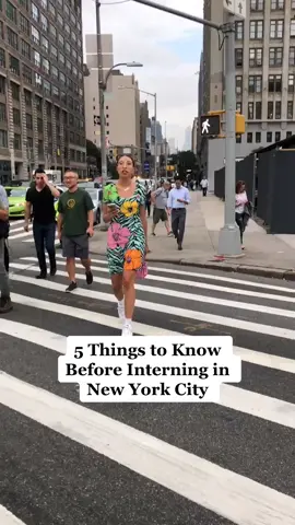 5 things to know before interning in New York City... #LearnOnTikTok #tiktokpartner #careeradvice #careergoals #internshipdiaries