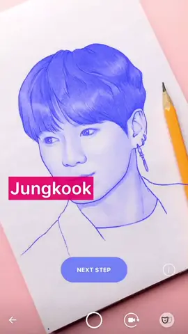 😻 New #Jungkook @bts_official_bighit  graphic #portrait made using augmented reality and #SketchAR app📲 #BTS #art #draw #paint #艺术家 #画画 #お絵かき