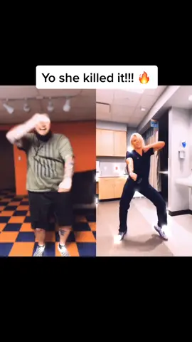 Yo!! She killed it 🔥 #duet with @fitandphat love the energy 🤪 #CurlsCheck #WhatIdWear #fyp #foryou #fypシ #2step #tannersmiles #dance