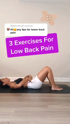 Reply to @rherauf Heal your back pain with these 3 exercises! #lowbackpain #yogaforbackpain #coreworkout #tiktokpartner #LearnOnTikTok