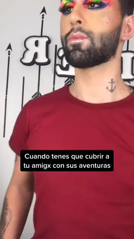 Los amigos van primero siempre 😂 #happypride #Pride #pridemonth #gayboy #makeup #fyp #foryou #parati