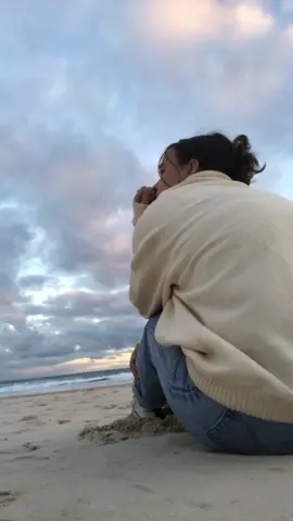 sat alone at the beach, was feeling kinda sad