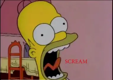 QUANTAS VEZES ELE GRITOU DE SUSTOS? #homersimpson #susto #simpsons