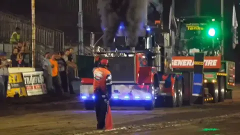 macksimus Prime. optimus primes redneck cousin. #optimusprime #autobots #transformers #truckpull #pullingtruck #semi #diesel #rollingcoal #sledpull