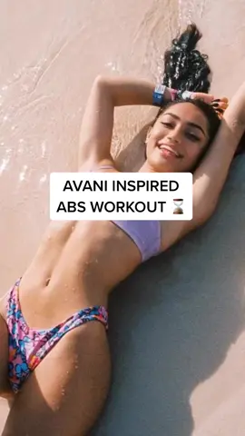 @avani inspired abs workout 💕 #avani #avanigregg #abs #LearnOnTikTok #tiktokpartner