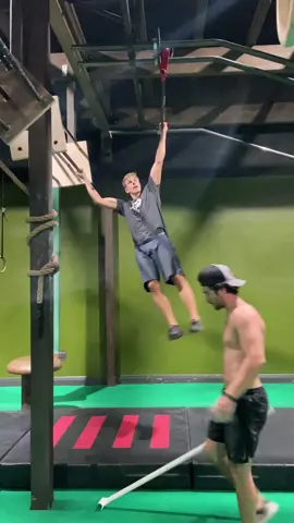 🐒 @caleb_bergie #anw #ninjafam #fypge #foryouuu #ninjacourse #obstaclecourse