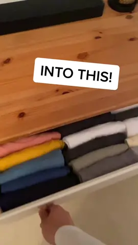 Make better use of your drawers by doing this! #lifehacks #howto #tutorial #fashiontips #clothinghacks #streetwear #LearnOnTikTok #tiktokpartner