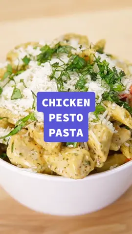 How to make chicken pesto pasta! 😋 #LearnOnTikTok #tiktokpartner #homechef #dinnerisserved