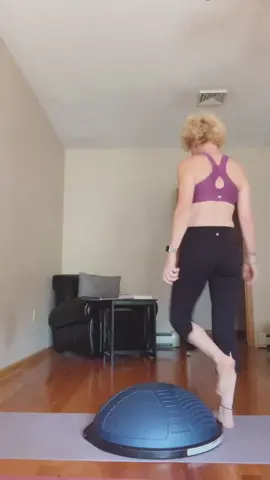 BOSU CROW #yoga #yogateacher #yogaeverydamnday #over50 #Fitness #balance