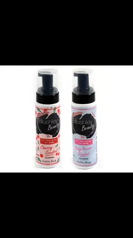 Blushley beauty scented self tan 🙌🏼 either cherry or baby powder scented #tan#fyp#foryoupage #scentedtan