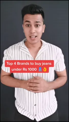 Top 4 Brands to buy #jeans under Rs 1000. #dapperlytamed #fashion #budgetbuy #dapperlytamedfashion #style #fyp