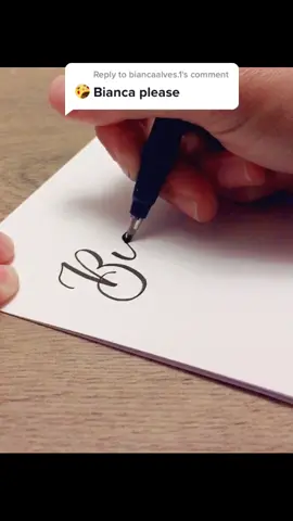 Reply to @biancaalves.1 #fyp #calligraphy #lettering #hiddentalents #tiktokartists #ireland #satisfying