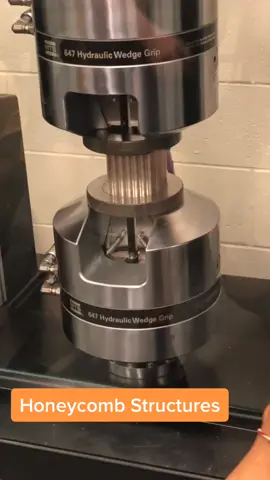 Honeycomb and materials testing! #LearnOnTikTok #tiktokpartner