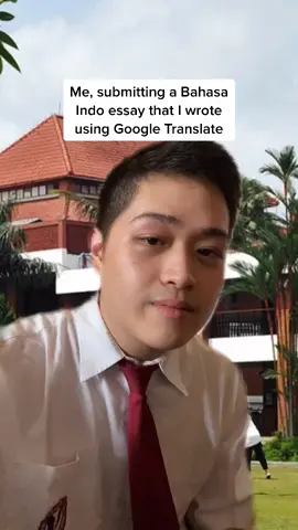 Where are my international school kids at? Lol Cnt believe I still fit in my old uniform 🥴 #internationalschooljakarta #bahasaindo #googletranslate