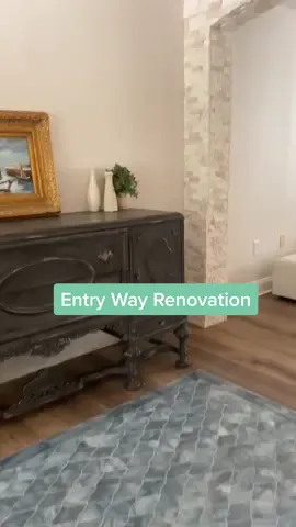 🏠 entry way renovation #fyp #foryou #DIY #howto #dadsoftiktok #homedecor