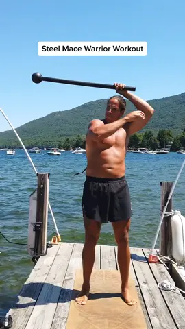 Warrior Workout #LakeLife #LegendaryChallenge #boyswithbraids #fortheboys #Fitness #steelmaceflow