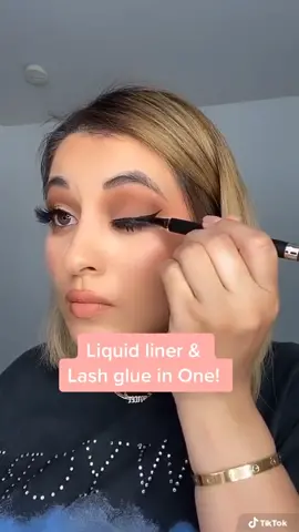 My video that went viral! Bye bye to regular lash glue! #makeuphacks #makeuptricks #applyinglashes  #tiktokmademedoit