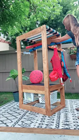 DIY pool organization station with the help of Flex Glue and Flex Seal sprays.  #flexsealambassador