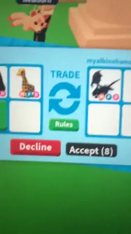 Should i do this trade~I love mega shadows! I need to know now #fyp #roblox #adoptme #follow #foryoupage #rich #giveaway #trades #megashadow