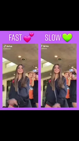 Fast or Slow??? 💚💕💚💕💚💕💚💕💚💕 dc: @addison_rae_is_mine #fyp #tiktok #addisonre