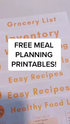#mealplan #free #mealplanning #healthy #printables #fyp #organzieit #organized #momlife #professionalorganizer #clean #tipsandtricks #tiktoktips #goal