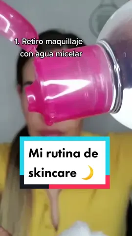 Mi rutina de skincare (noche)... Es tu turno, muéstrame tu rutina de skincare  #derma #copaglam #fyp #skincareroutine #skintips #pielbonita #pielsana