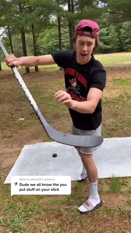 Reply to @owenv22  we don’t even use tape out here boys. #hockey #zacbell