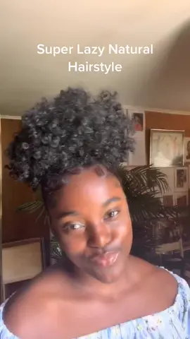 Even though my hair is dirty I still wanna look CUTEEEEE 😅 #naturalhairprobs #fypdoesntwork #exploreme #4chairclub #easyhairstyles#blackgirlmagic