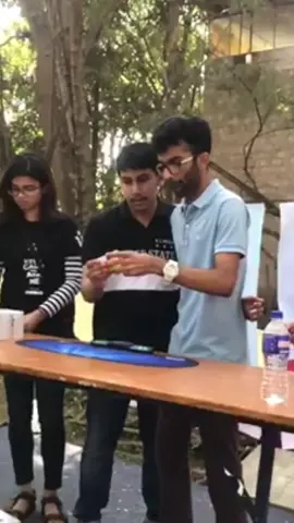 Yash Mehta and Nabarun Deka 🇮🇳 solved a @rubiksofficial together in 16.33 seconds #teamwork #rubiks