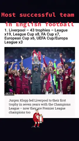 Most successful team in English football! #liverpoolfc #liverpool #lfc  #football  #Soccer #sport #foryou #foryoupage #champion #famous #nike  #salah