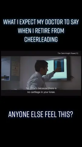 Old age plus years of cheer #cheerleader #cheerinjuries #fyp #batman